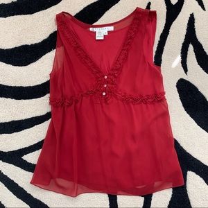 NWT Studio M Red Hot Silk